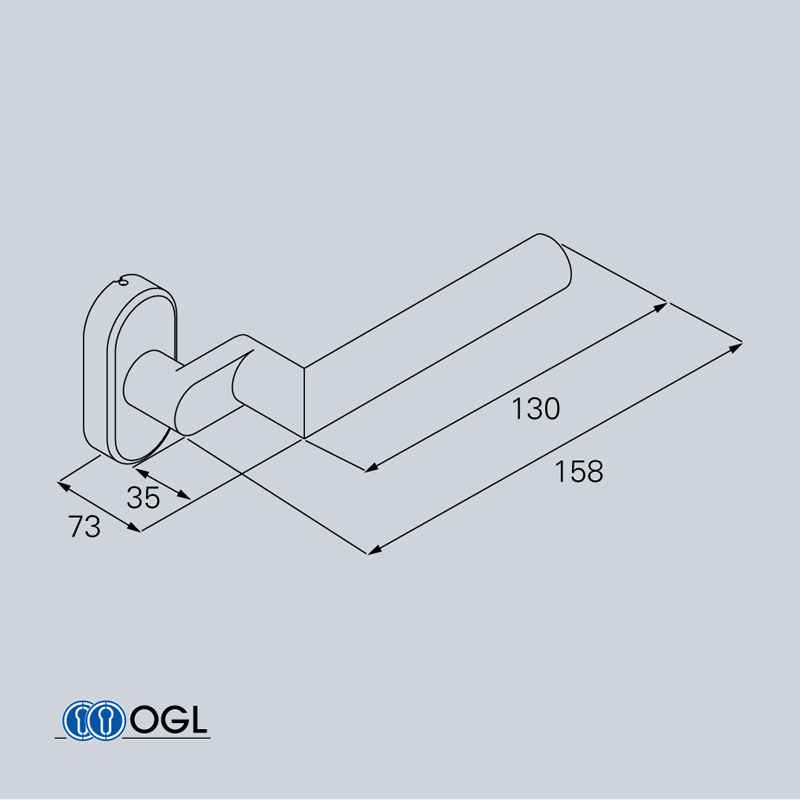 茵科型材门把手